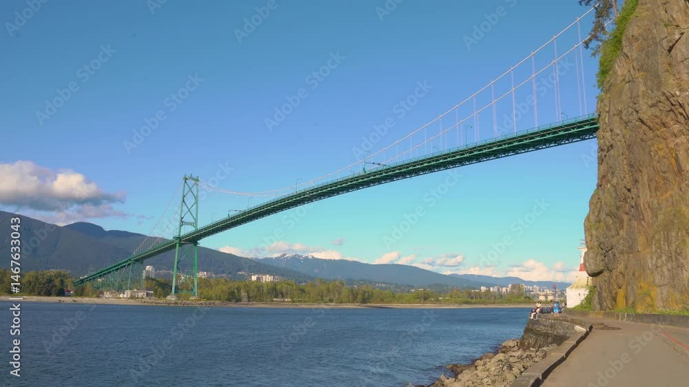 Majestic Lions Gate Bridge captures the essence of Vancouver with stunning views of nature and architecture during daylight Majestic Lions Gate Bridge captures the essence of Vancouver with stunning views of nature and architecture during daylight