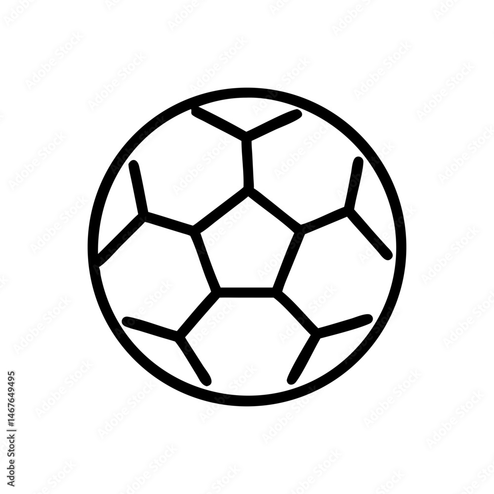 Fototapeta premium soccer ball on transparent background for web and graphic design