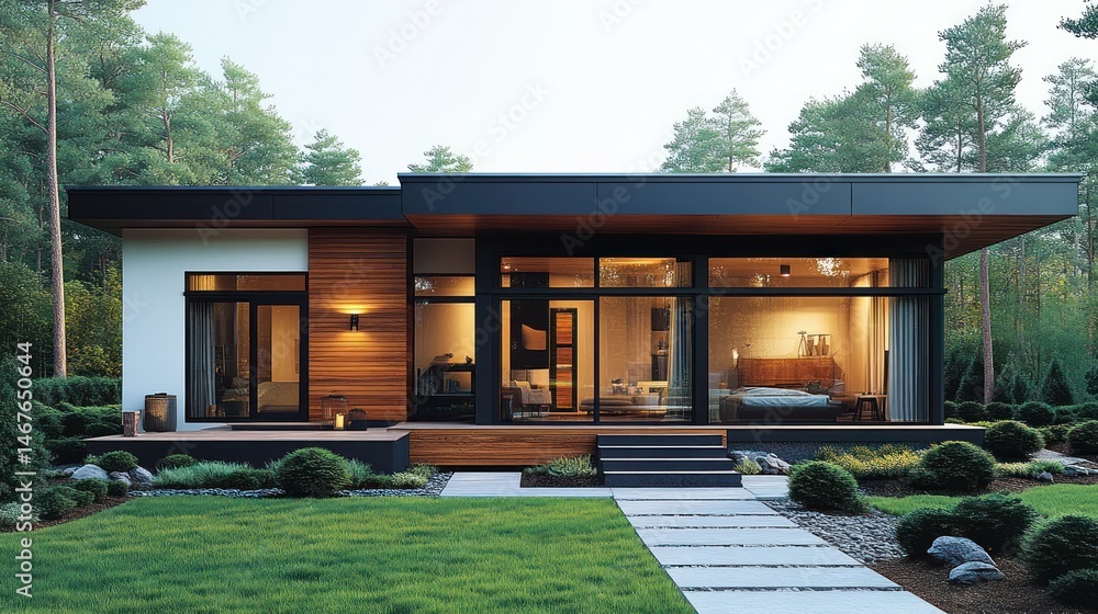 Modern Forest Retreat Modern Forest Retreat