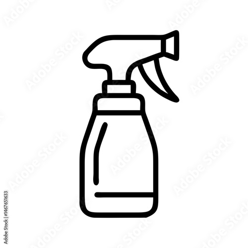 spray bottle on transparent background for web and graphic design