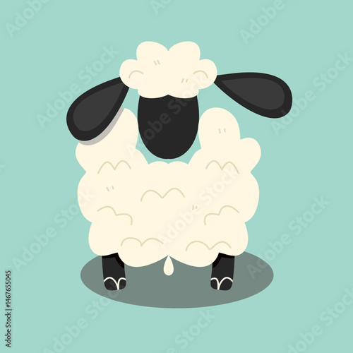 Cute sheep for eid design
