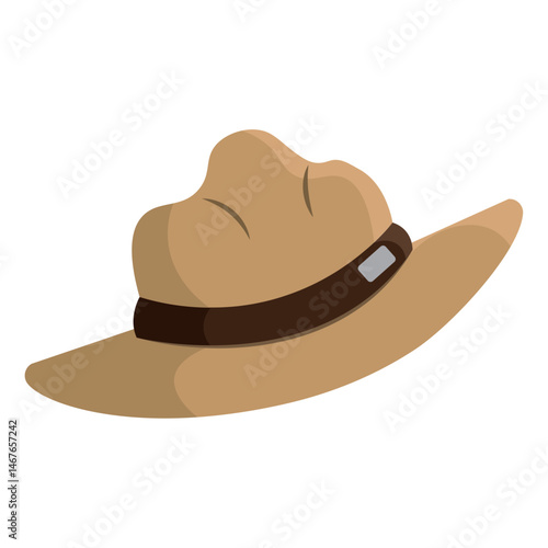 Mountie hat cartoon style Vector