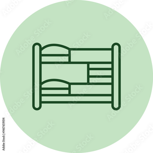 Bunk Bed pentaglow, vector, pixel perfect, illustrator file 
