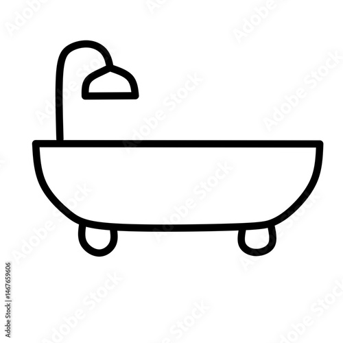 illustration of a bath tub Or bathroom