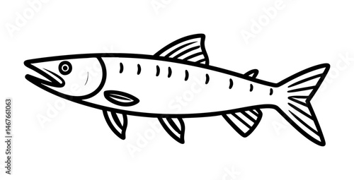 Ryba minimalistyczna grafika