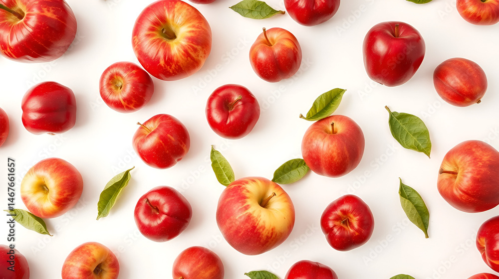 red apples and peach form a seamless pattern. infinitely repeating isolated fruits on a white background. red apples and peach form a seamless pattern. infinitely repeating isolated fruits on a white background.