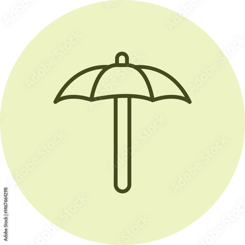 Umbrella pentaglow, vector, pixel perfect, illustrator file 
