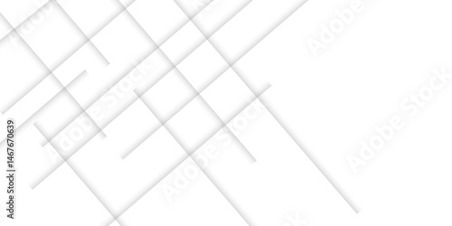 Abstract modern geometric diagonal lines background with grey and white square Element on light silver modern design for poster, banner, wallpaper, mockup, flyer, and report. Vector illustration.