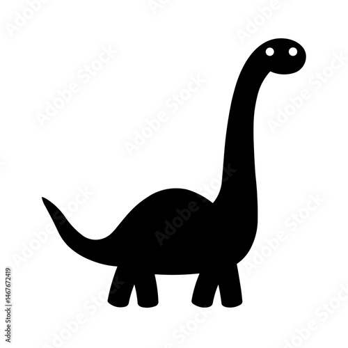 Simple Diplodocus Icon Prehistoric Dinosaur