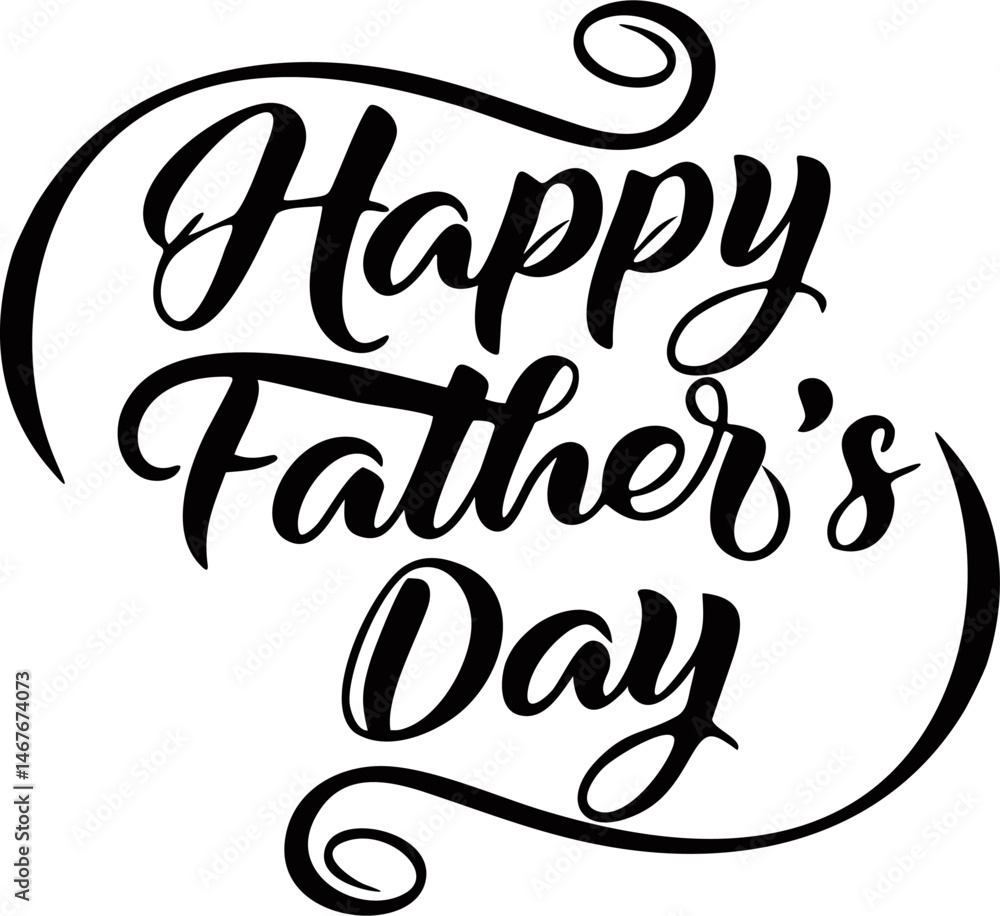 fathers day lettering vector fathers day lettering vector
