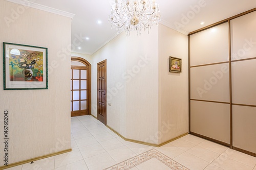 Wallpaper Mural standard room interior apartment. room doors, renovation corridor lobby entrance hall Torontodigital.ca