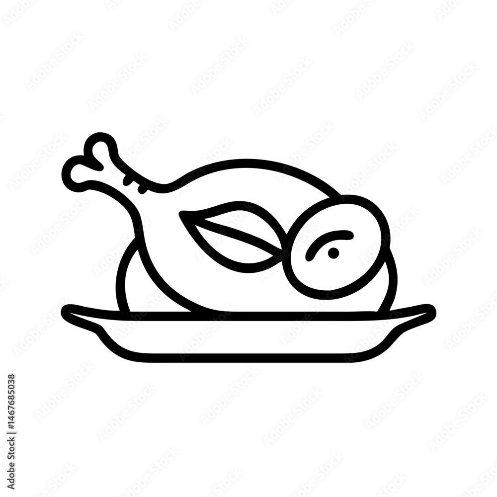 Fototapeta premium roast chicken