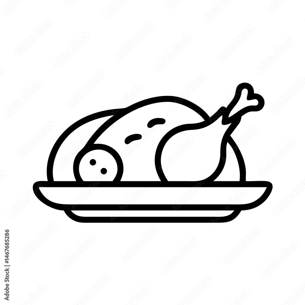 Fototapeta premium roast chicken