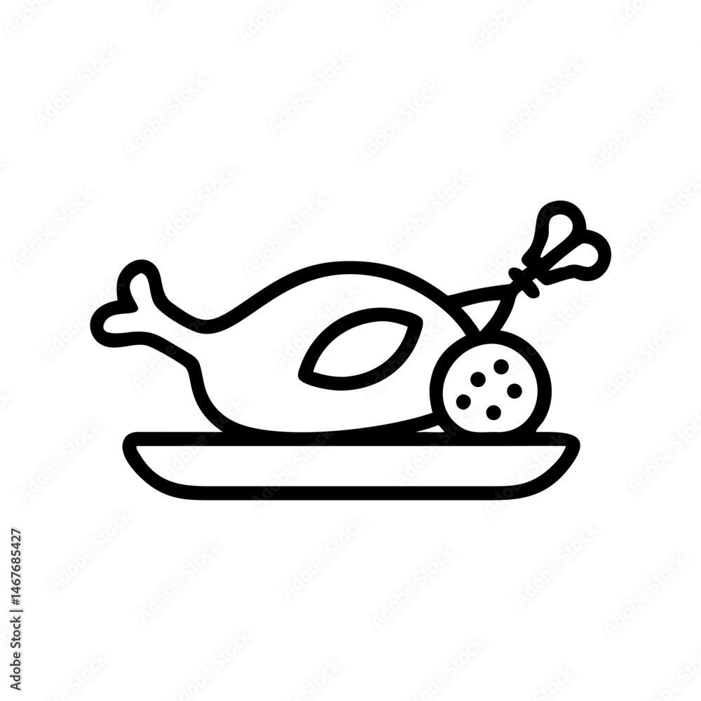 Fototapeta premium roast chicken