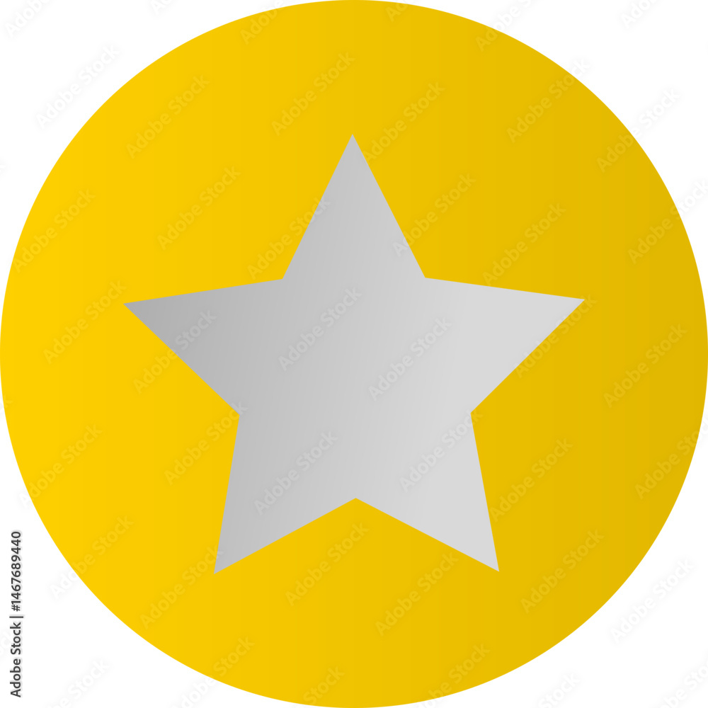 A vector golden star icon A vector golden star icon