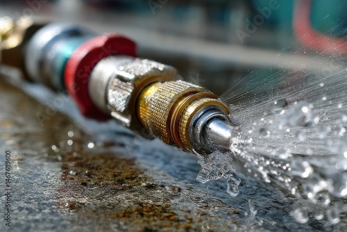 High Pressure Water Jet for Effective Cleaning of Various Surfaces in Outdoor Environments