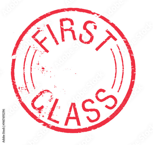 First Class Label, Vintage, Stamps - Vektor
