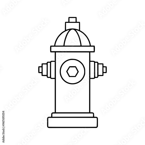Line Art Fire Hydrant Icon