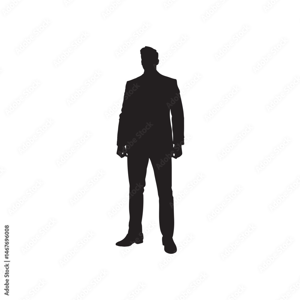 silhouette of a businessman silhouette of a businessman