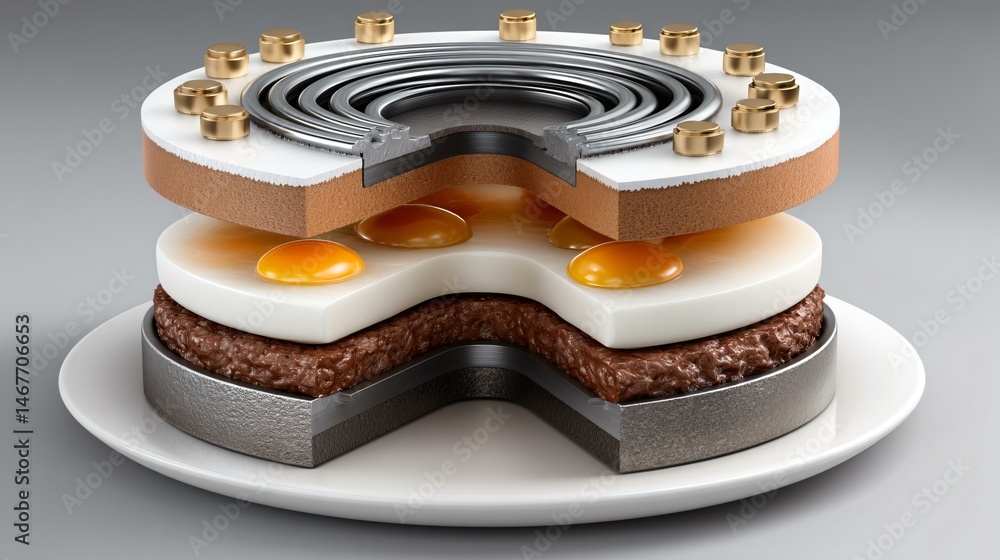 Cross-section infographic showing biogas digester heating coils, insulation layers, and heat exchanger units transferring thermal energy to maintain optimal fermentation temperature