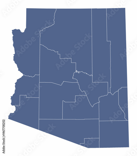 Arizona State administrative map