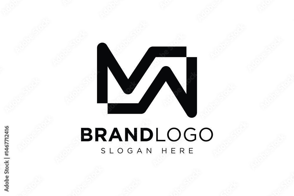 simple letter mw logo icon vector design template concept simple letter mw logo icon vector design template concept