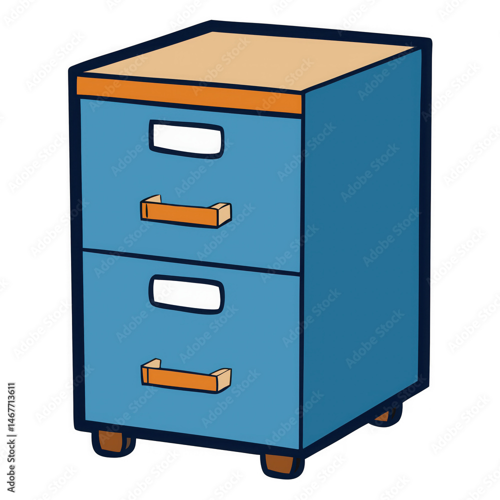 Filing cabinet on white background Filing cabinet on white background