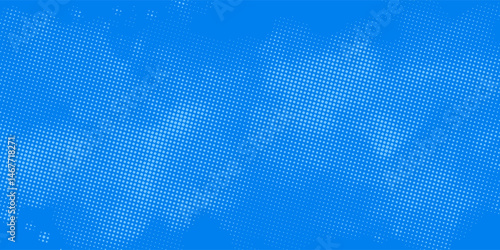 Blue comic pop-art halftone background vector illustration