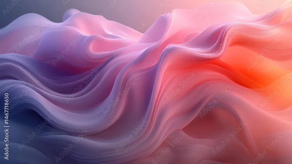 Flowing silky background in gradient style Flowing silky background in gradient style