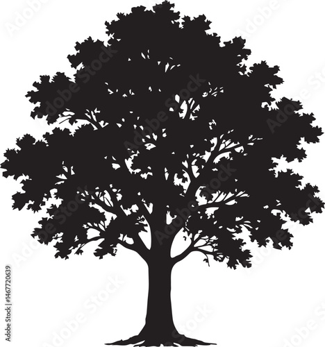  tree silhouette Vector | Minimalist & Trendy tree Silhouette Design | Unique & Stylish tree Artwork for Vector design