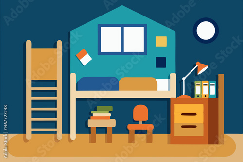 vector illustration of living room