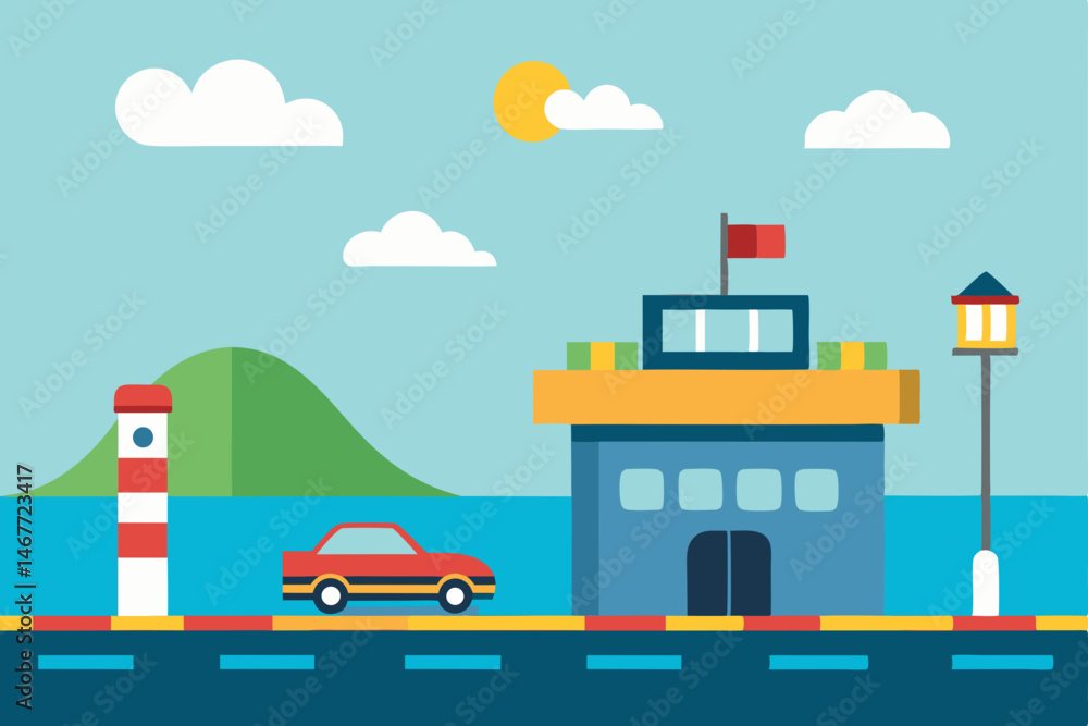 vector illustration of a factory vector illustration of a factory