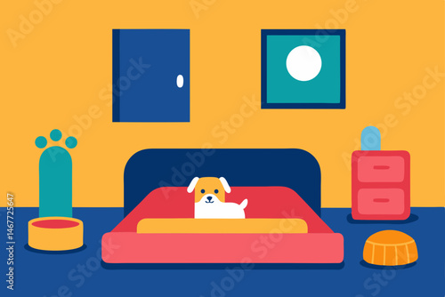 illustration of a  dog