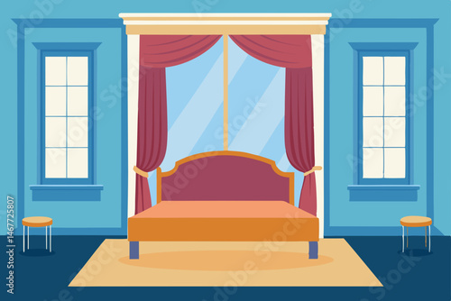interior of a room with a window