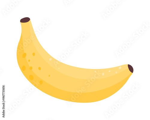 Ripe fresh banana. An exotic fruit.
