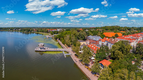 Fototapeta Naklejka Na Ścianę i Meble -  Ostróda-miasto położone na Mazurach na Pojezierzu Iławskim