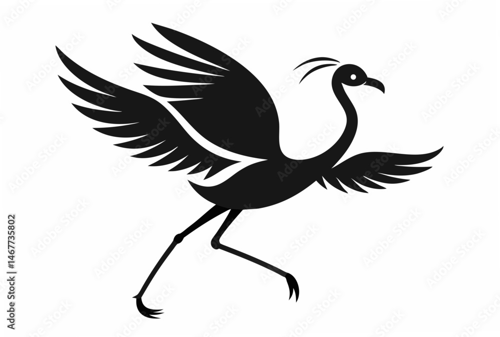 Fototapeta premium vector illustration of a bird