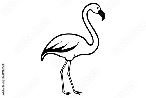 pink flamingo vector