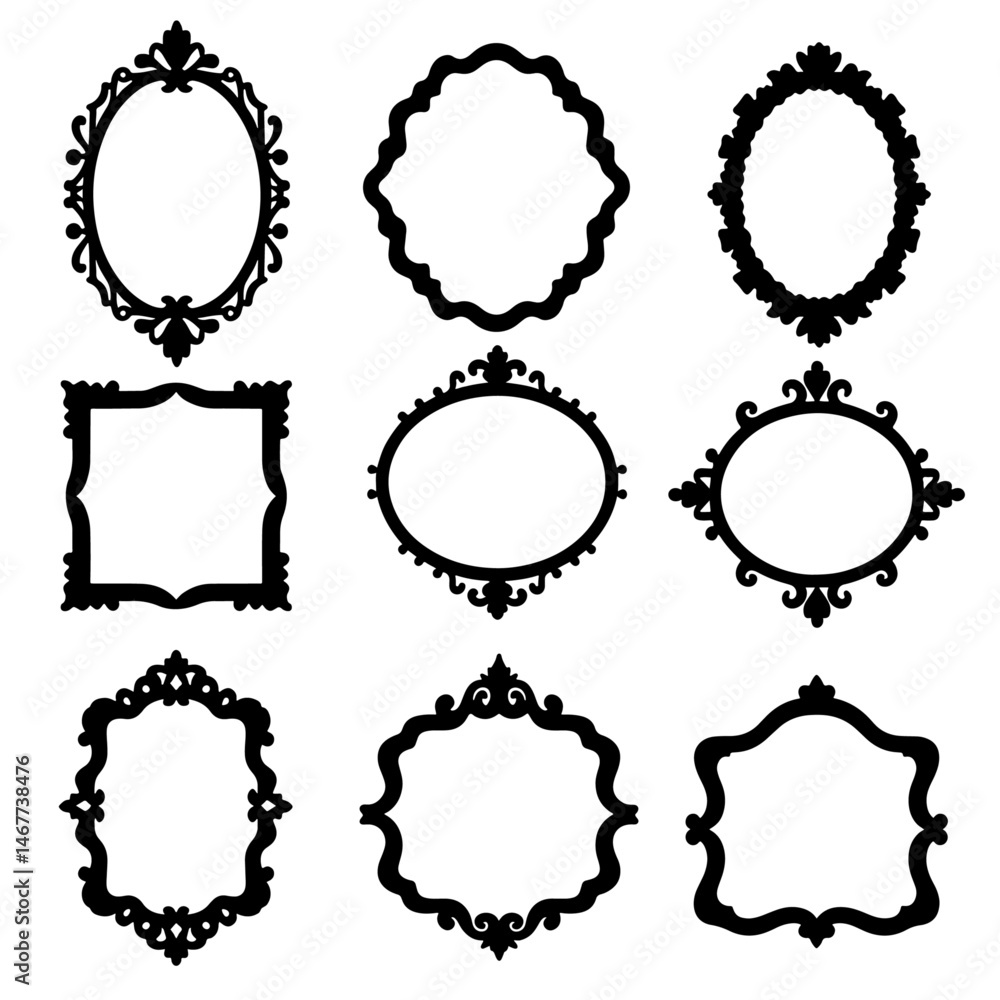 Obraz premium set of vintage frames