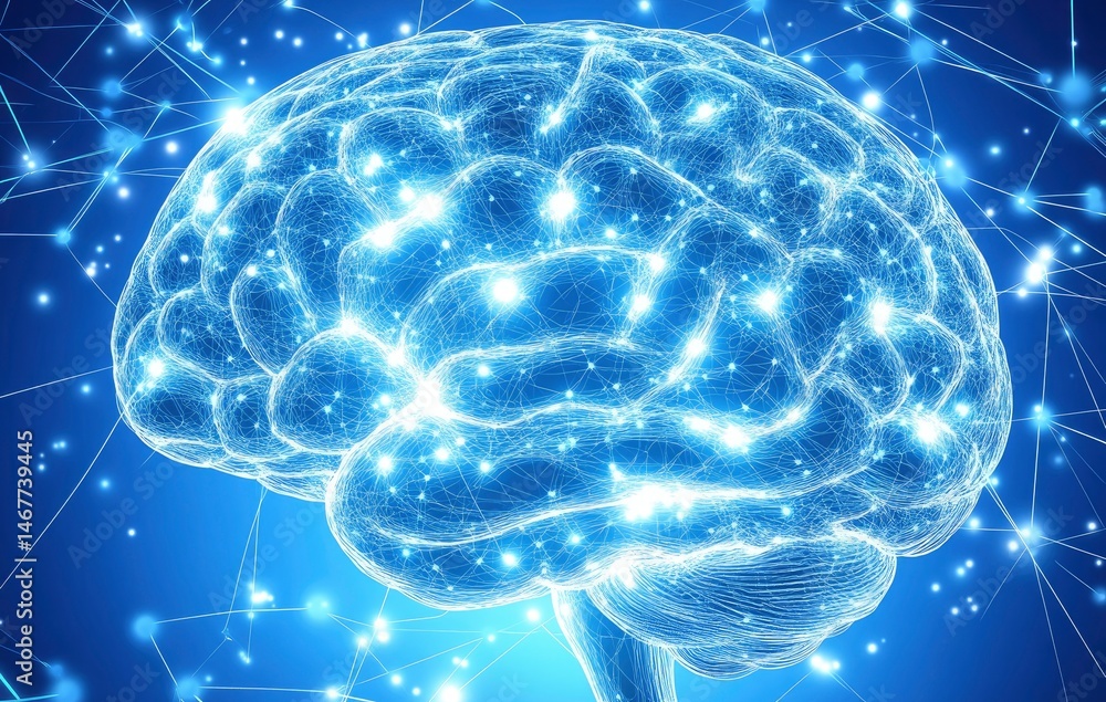 Luminous Brain: A Network of Blue Light and Neural Connections Luminous Brain: A Network of Blue Light and Neural Connections