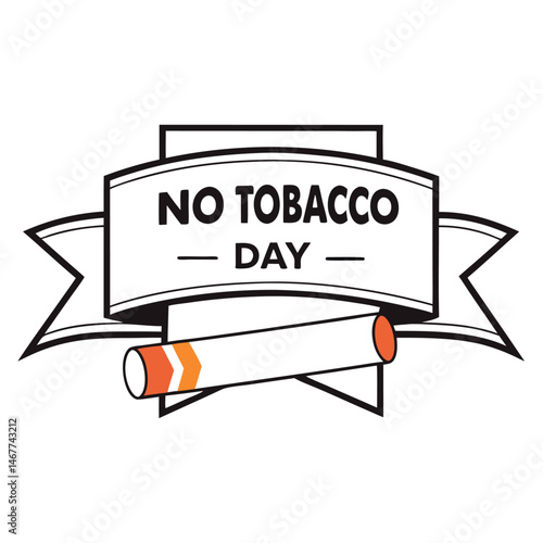 


   No tobacco day vector illustration.
