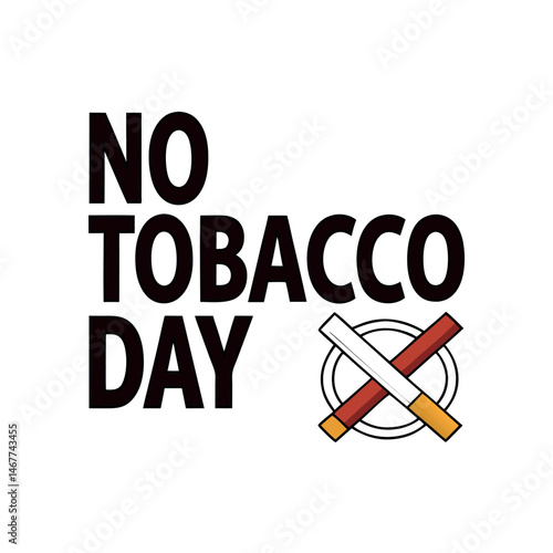 


   No tobacco day vector illustration.
