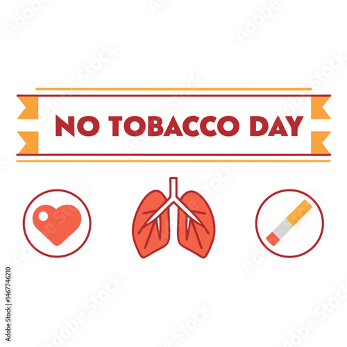 


   No tobacco day vector illustration.
