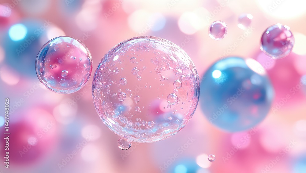 Pink blue bubbles abstract background. Pink blue bubbles abstract background.