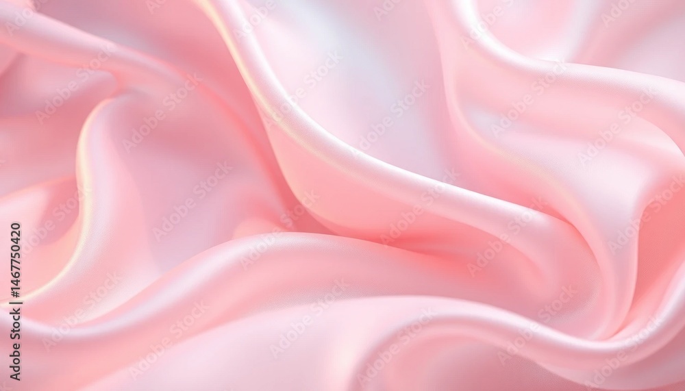 Elegant and smooth pink silk fabric background with delicate folds and shimmering texture Elegant and smooth pink silk fabric background with delicate folds and shimmering texture