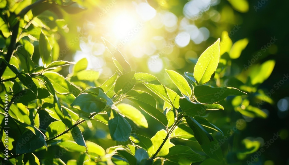 Lush foliage bathed in sunlight (1) Lush foliage bathed in sunlight (1)