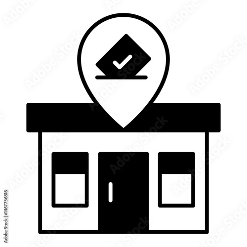 Polling Place dualtone icon