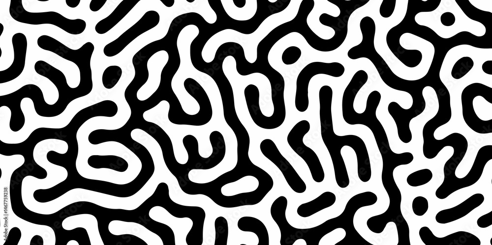 Abstract Turing pattern background. Reaction diffusion pattern. chaotic motion. Linear design. Vector illustration. Doodle labyrinth, pattern, zigzag, turing, Hand drawn Batik, arts, fashion, textile. Abstract Turing pattern background. Reaction diffusion pattern. chaotic motion. Linear design. Vector illustration. Doodle labyrinth, pattern, zigzag, turing, Hand drawn Batik, arts, fashion, textile.
