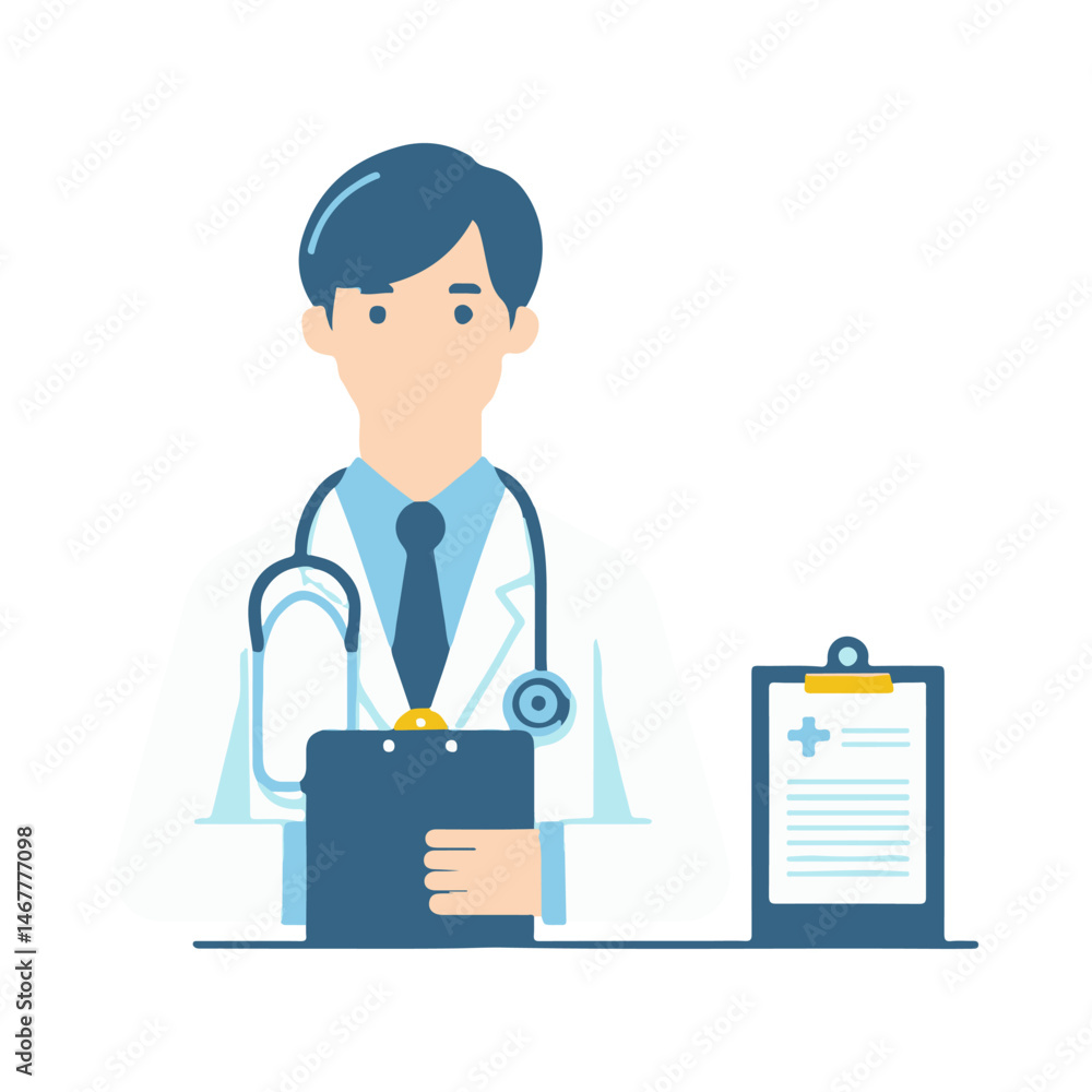 Obraz premium general practitioner illustration design