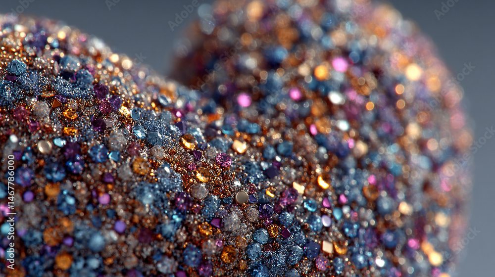 A sparkly heart glows with radiant light, symbolizing love, joy, and emotional brilliance. A dreamy and whimsical visual ideal for romance, celebration, and heartfelt expression themes.